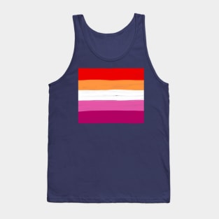 Lesbian flag Tank Top